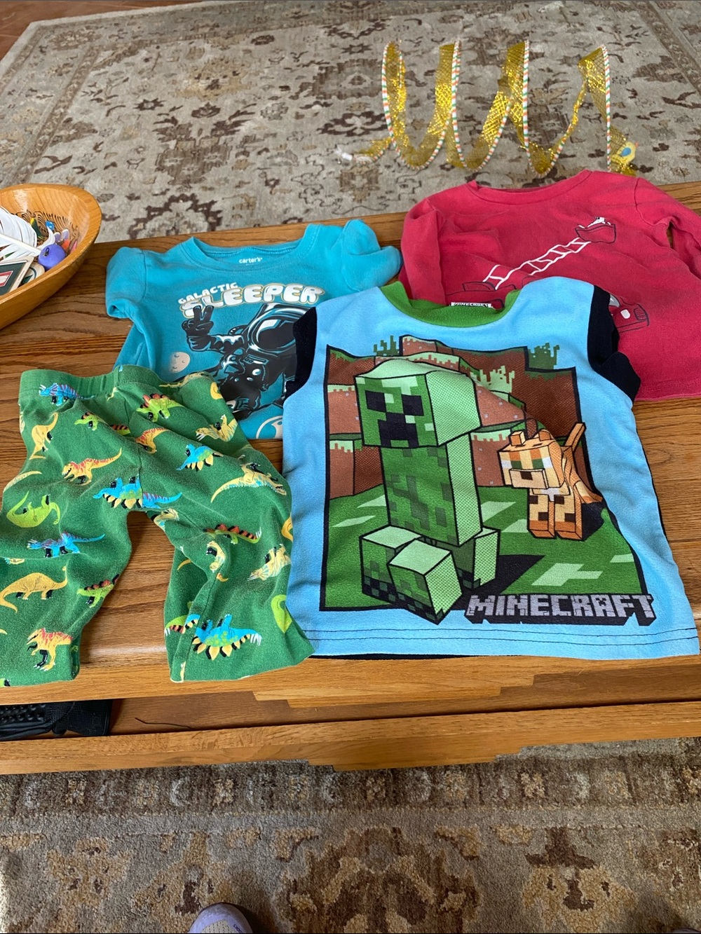 Minecraft Creeper Graphic Tee - Blue & Green Kids Shirt